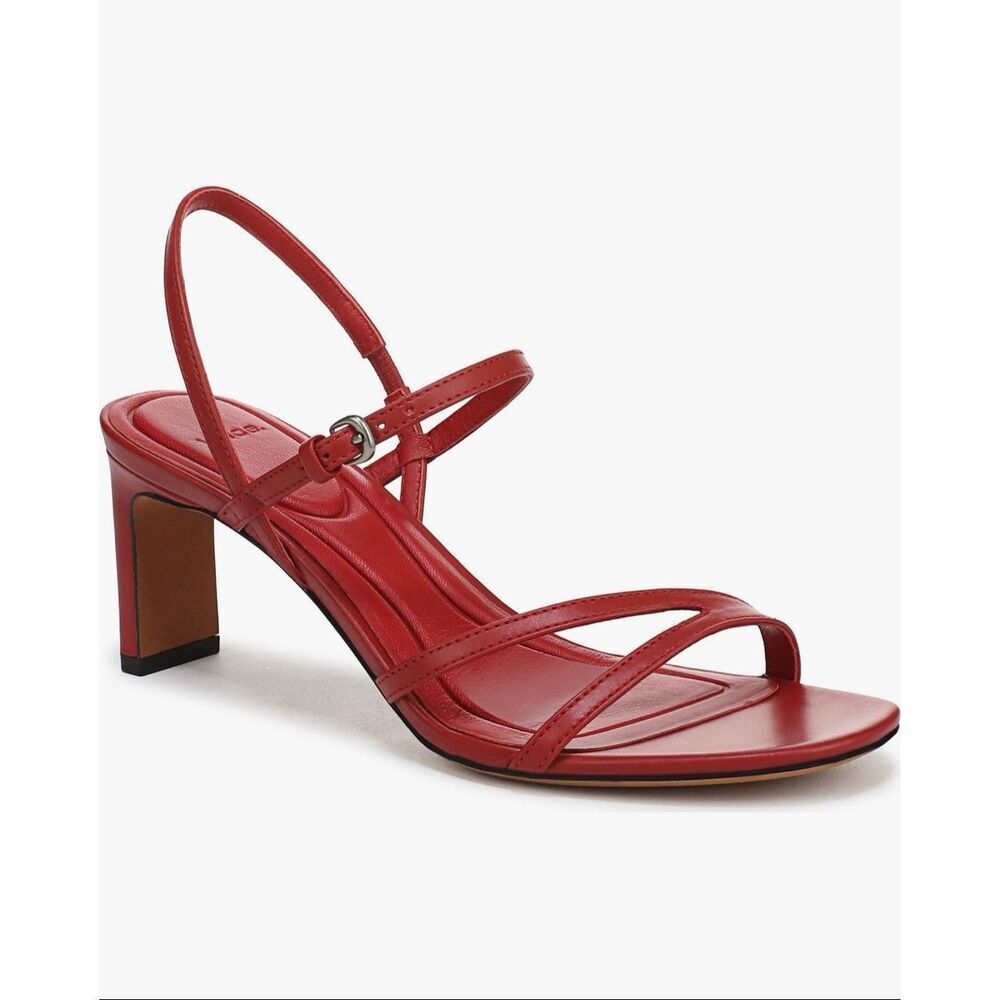 NWT Vince Marcela Ankle Strap Sandal- Crimson- size 9